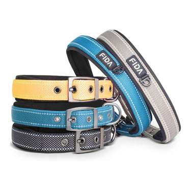 Fida Heavy Duty Dog Collar - yellow